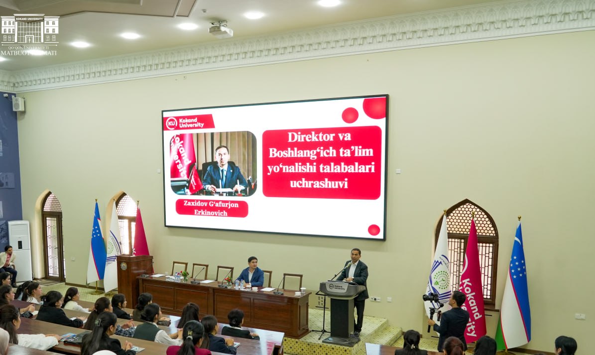 Direktor va talabalar uchrashuvi