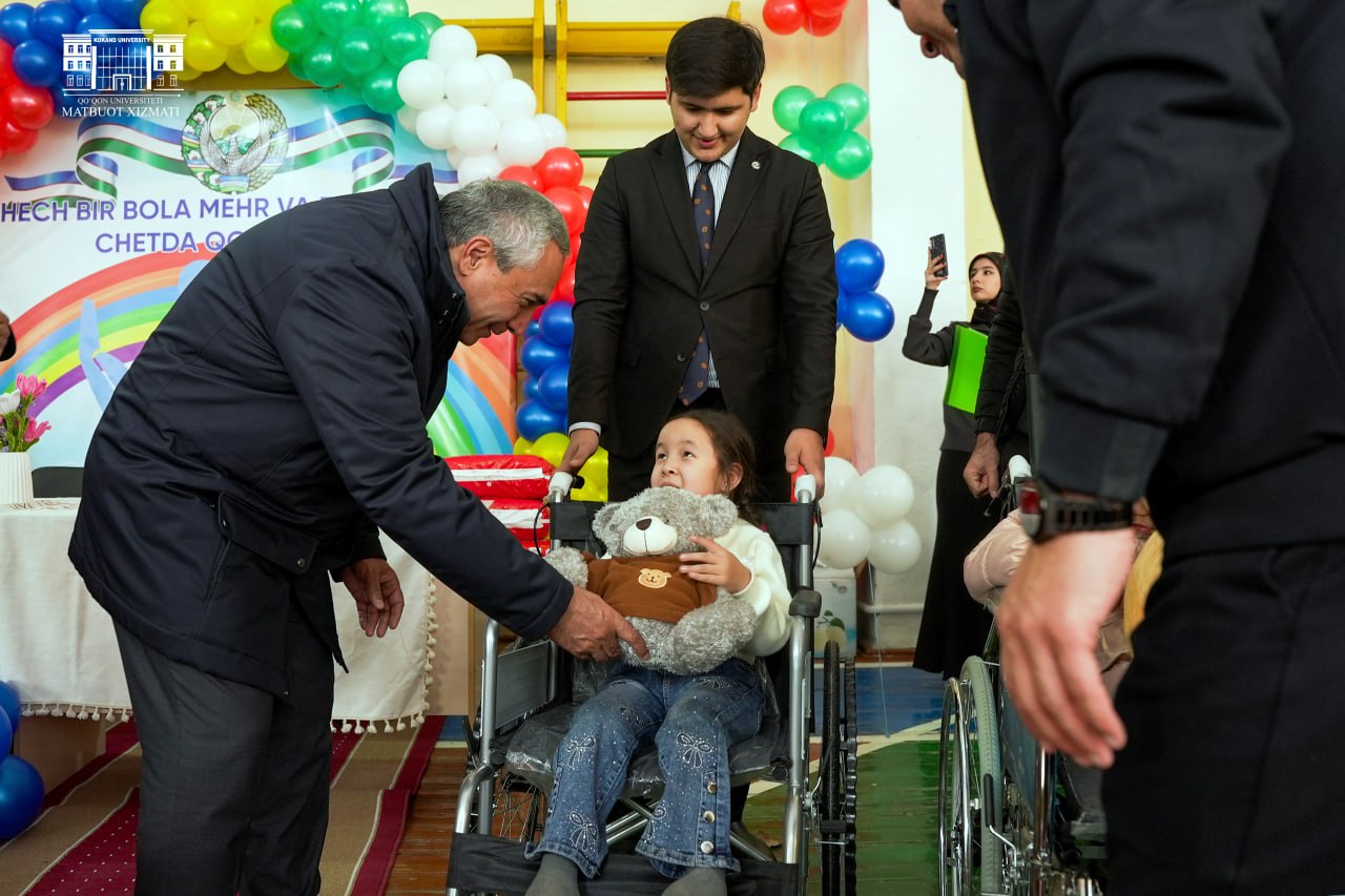 A charity event was held at the initiative of Kokand University students.