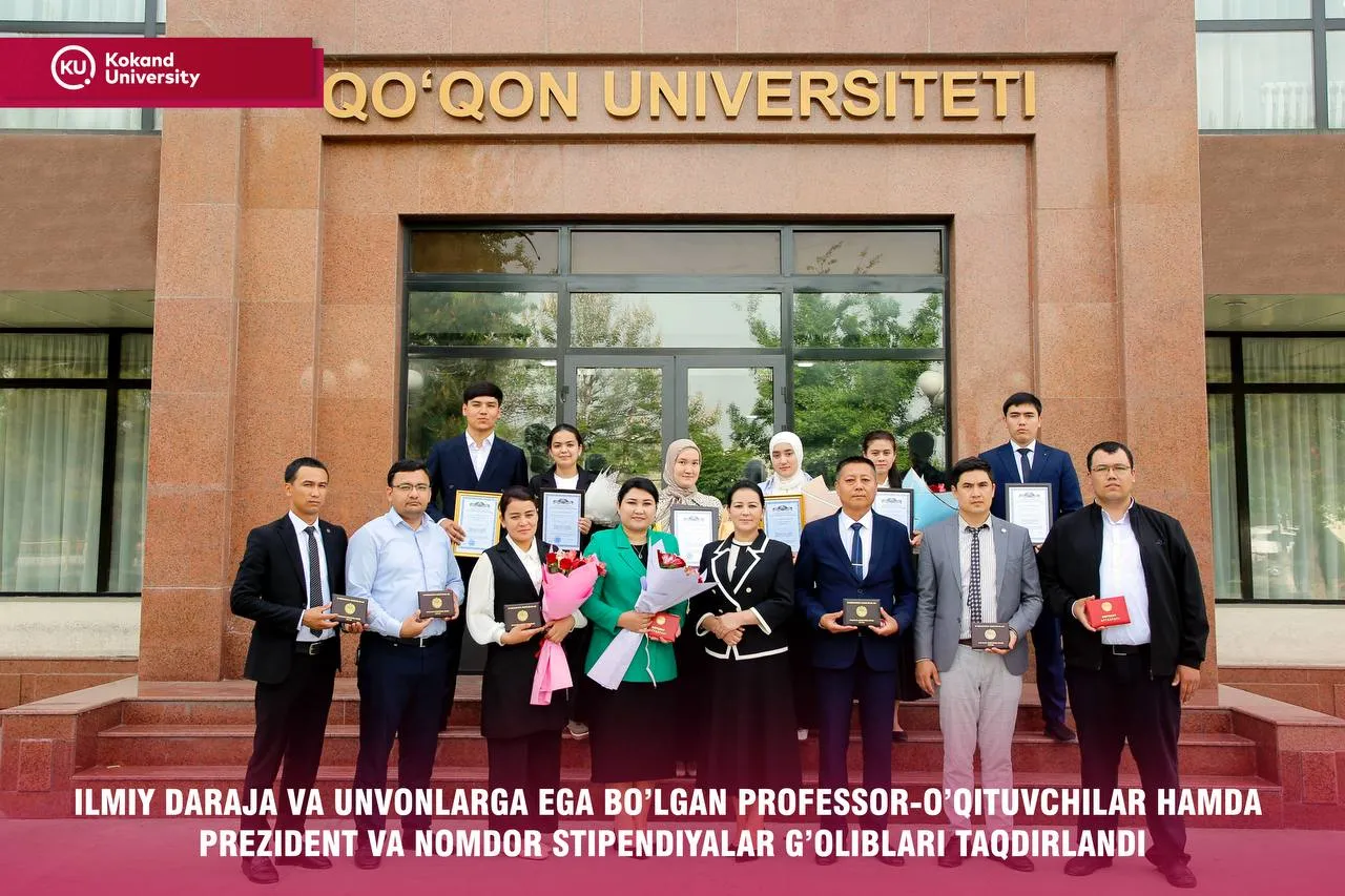 Prezident va nomdor stipendiyalar sohibi bo‘lgan talabalarni tantanali tarzda taqdirlash marosimi bo‘lib o‘tdi.