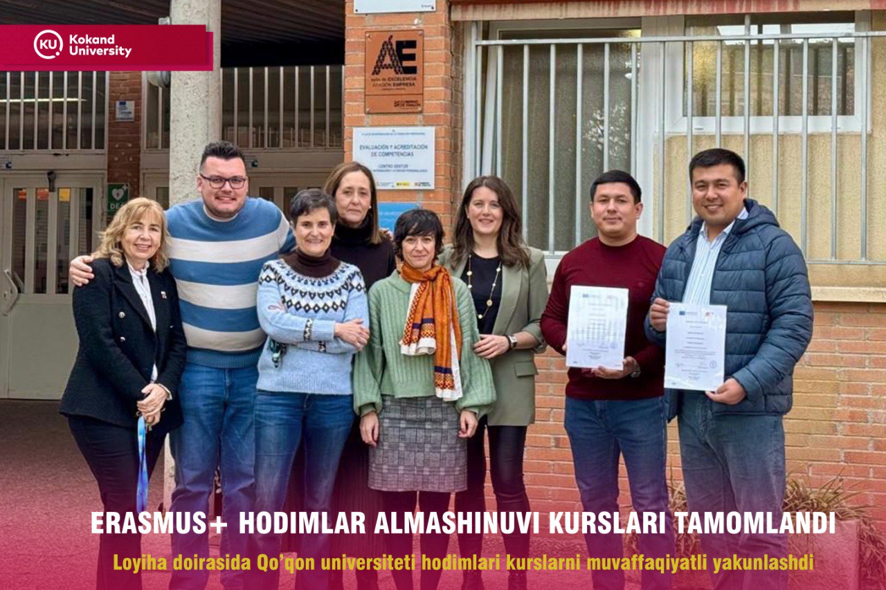 Kokand University Staff Successfully Complete Erasmus+ Training in Spain