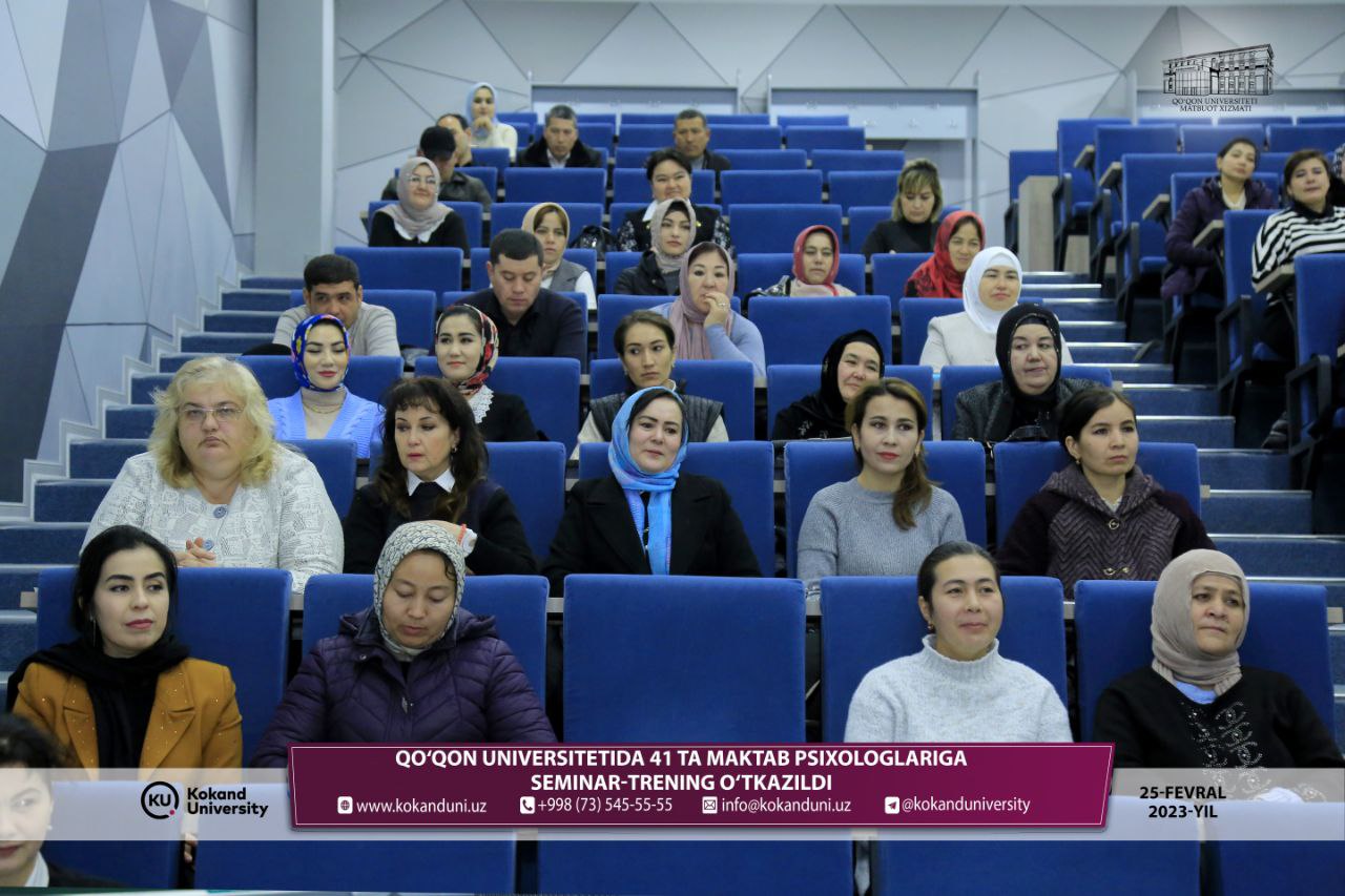 Maktablar psixologlari uchun seminar-trening tashkil etildi