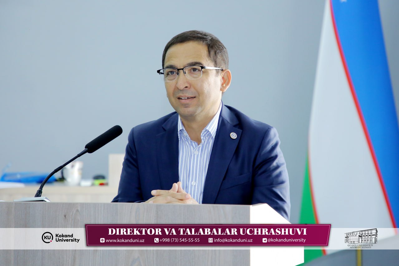 В Кокандском университете прошла встреча «Директор и студенты»