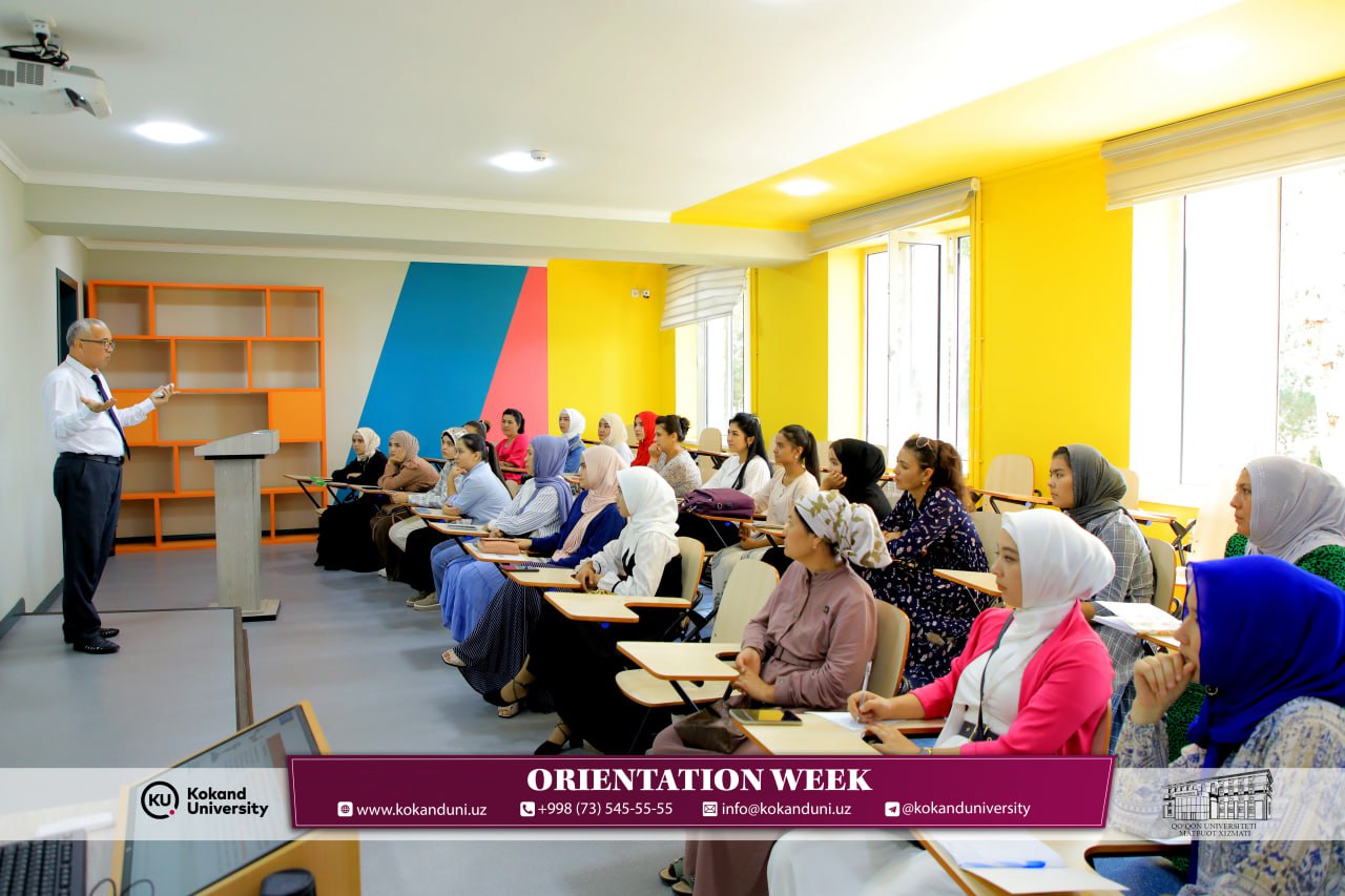 Qoʻqon universitetida masofaviy ta'lim shakli talabalari uchun "Orientation week" darslari start oldi