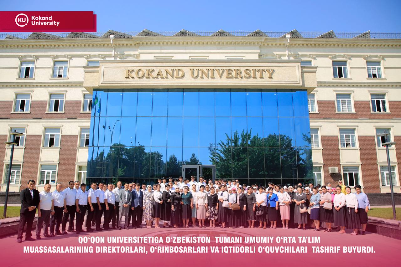 Qo’qon universitetiga O'zbekiston  tumani hokimi va umumiy o’rta ta’lim muassasalarining direktorlari, o’rinbosarlari va iqtidorli o'quvchilari  tashrif buyurdi.