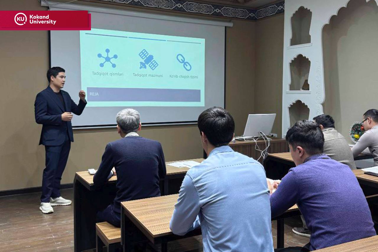 В Кокандском университете прошёл научный семинар для магистрантов