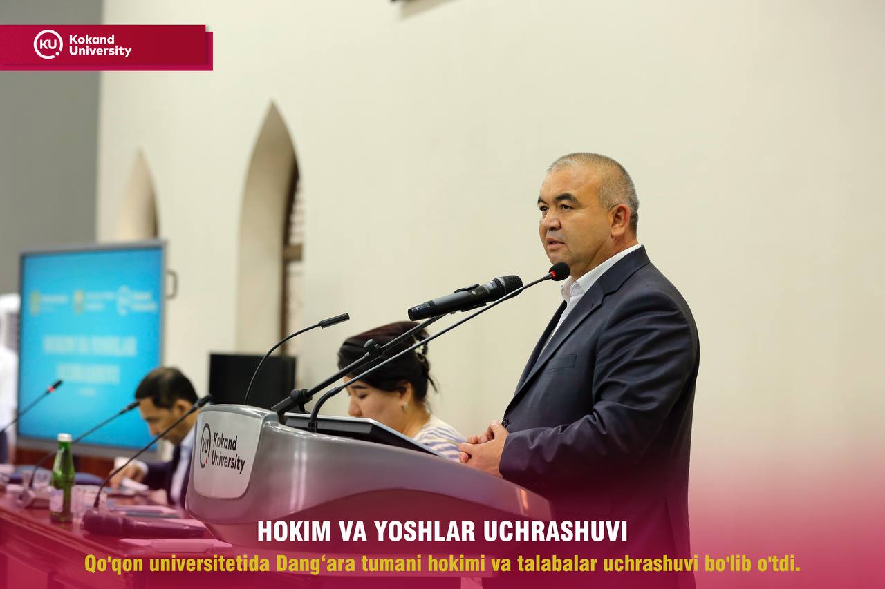 В Кокандском университете прошла встреча “Хоким и молодежь”