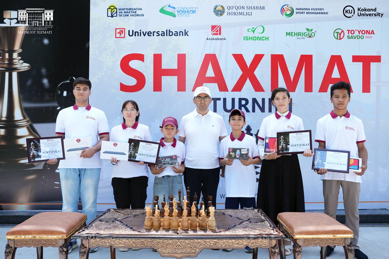 Qo‘qon universitetida maktab bitiruvchilari o‘rtasida shaxmat turniri bo‘lib o‘tdi