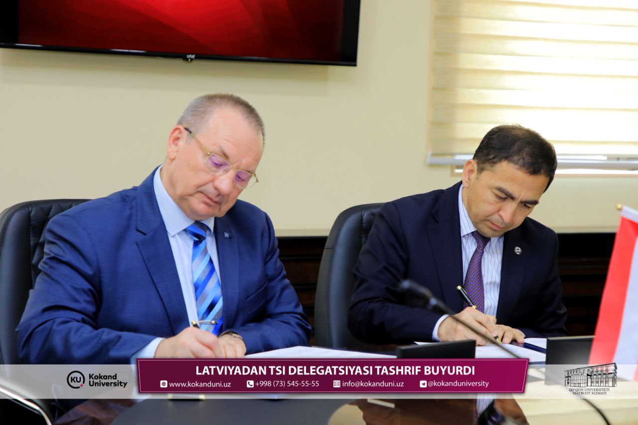 Transport va telekommunikatsiyalar instituti (Latviya Respublikasi) delegatsiyasi tashrifi bo‘lib o‘tdi