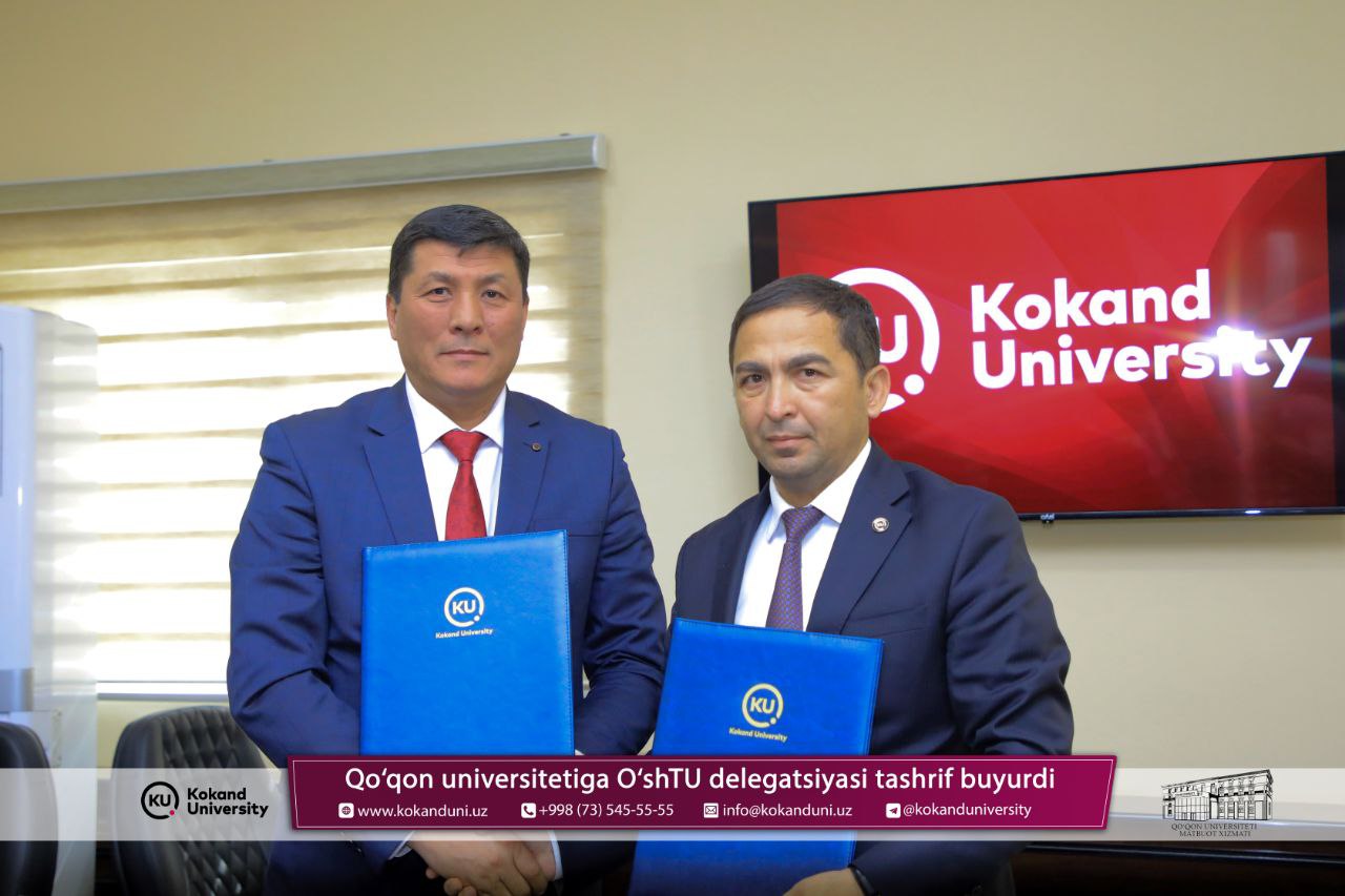 O‘sh texnologiyalar universiteti delegatsiyasining tashrifi bo‘lib o‘tdi