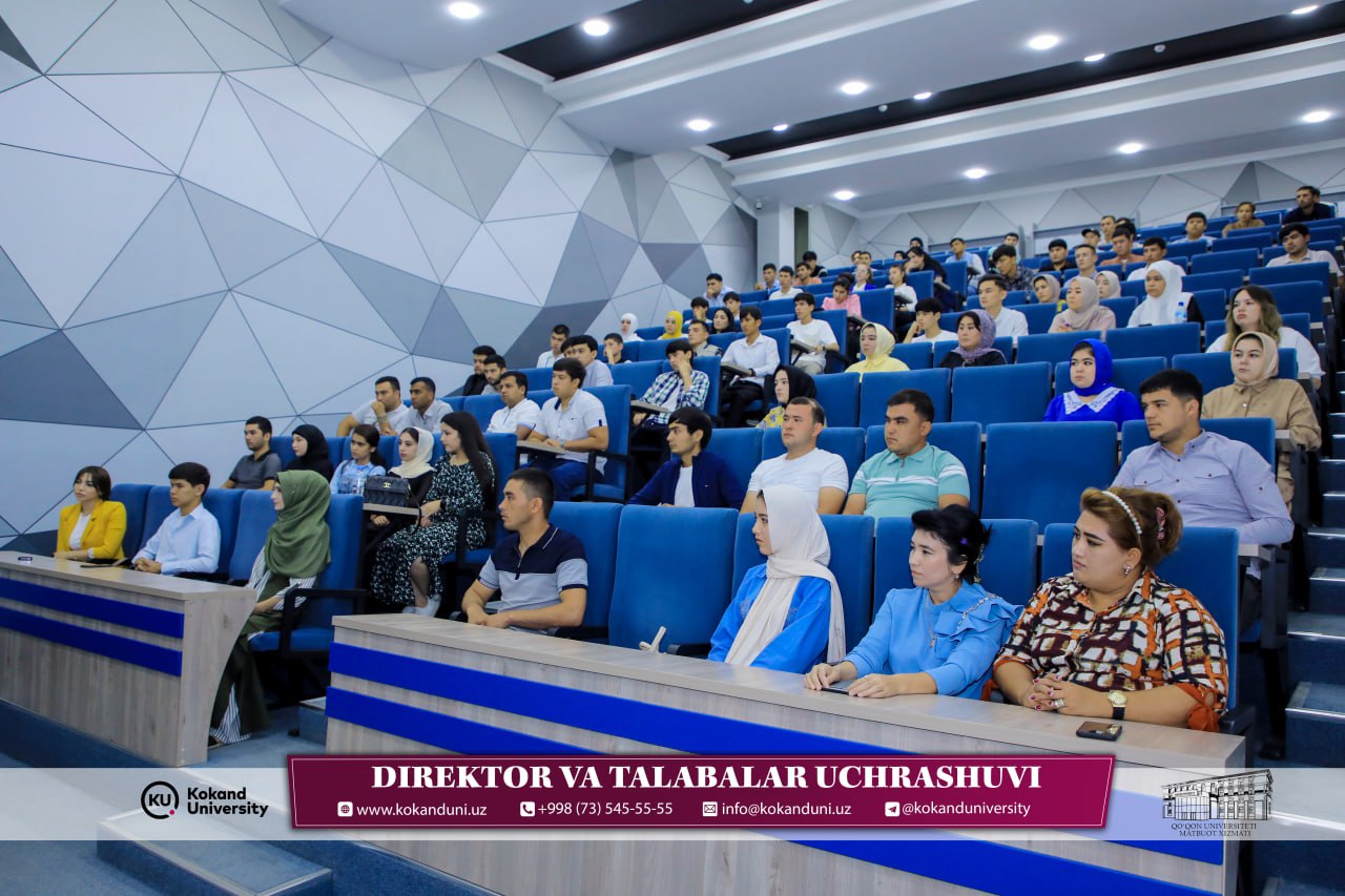 "Orientation week" seminar-trening darslariga direktor tashrif buyurdi