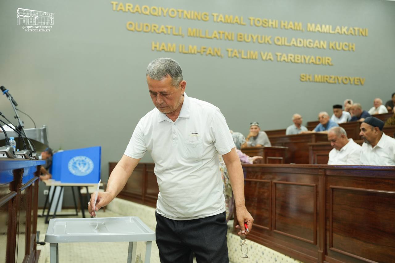 Qo‘qon universitetida Yalong‘och ota MFY raisligi uchun saylov bo‘lib o‘tdi